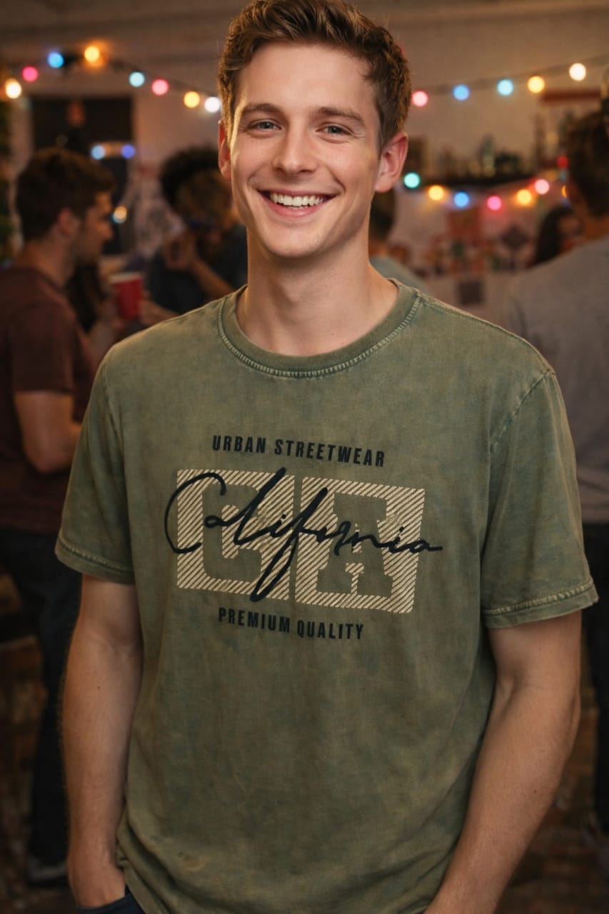 Men - Round Neck T Shirt