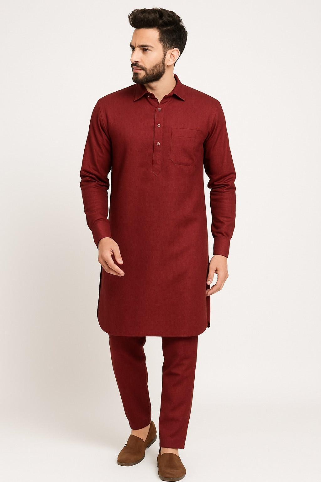 Men Cotton Ethnic Pathani Suit