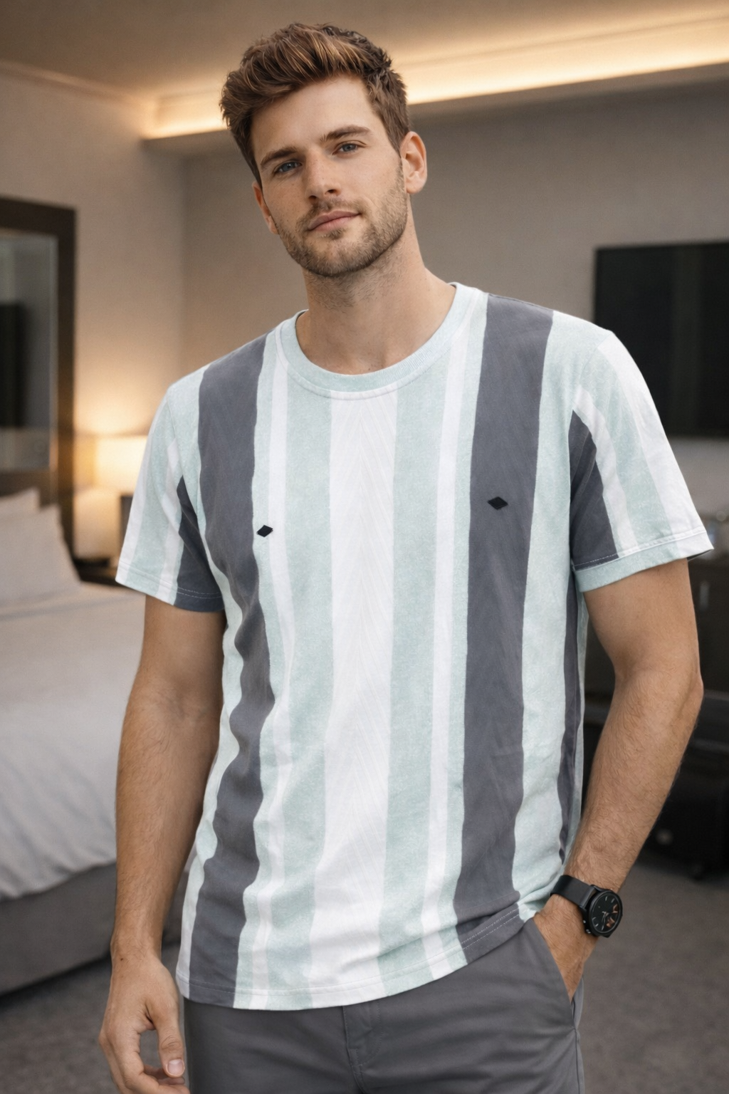 Men - Round Neck T Shirt